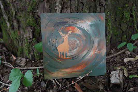 Clockwise Spiral- Original Painting - Artmeanspeace
