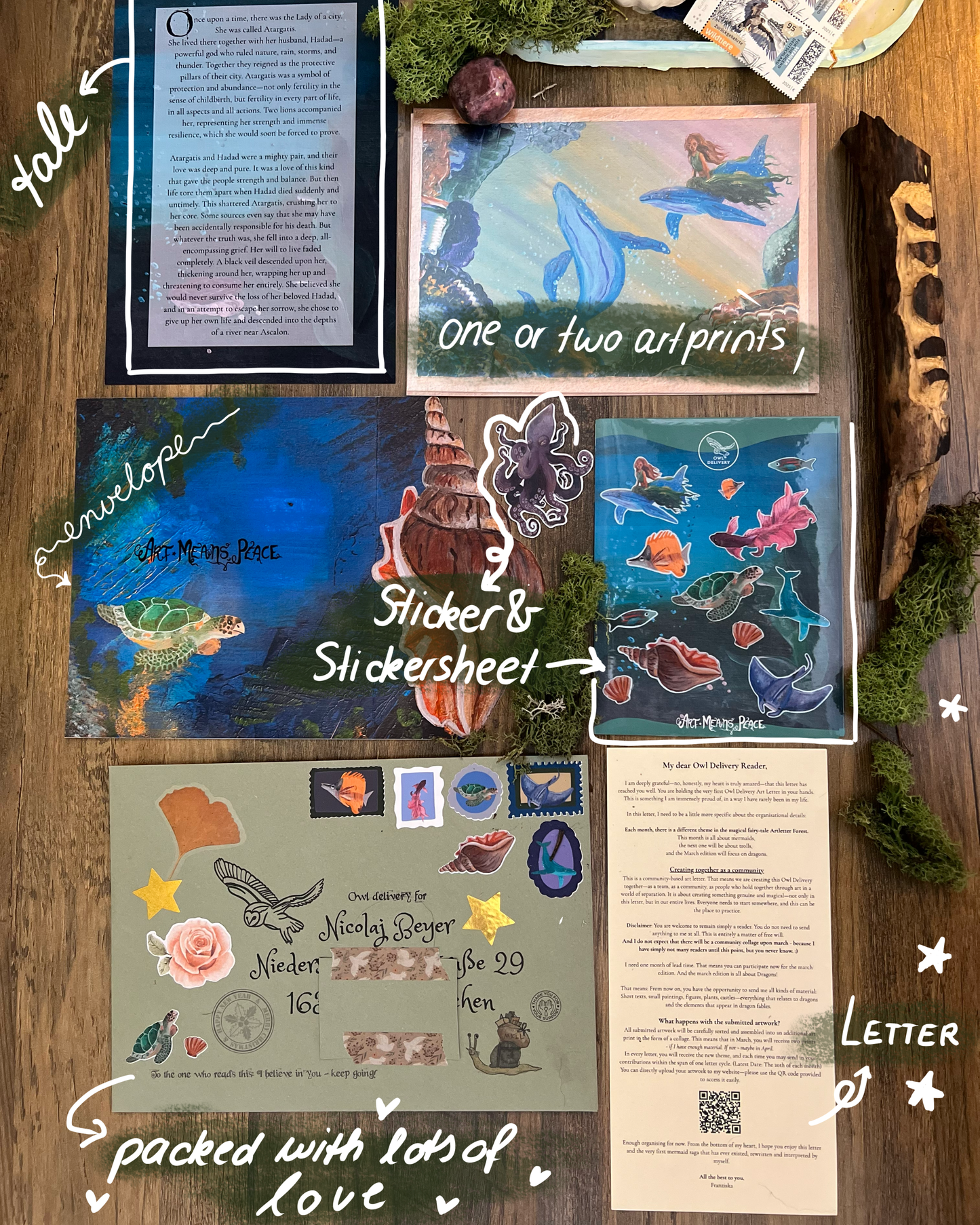 Owl Delivery - your monthly magical art letter