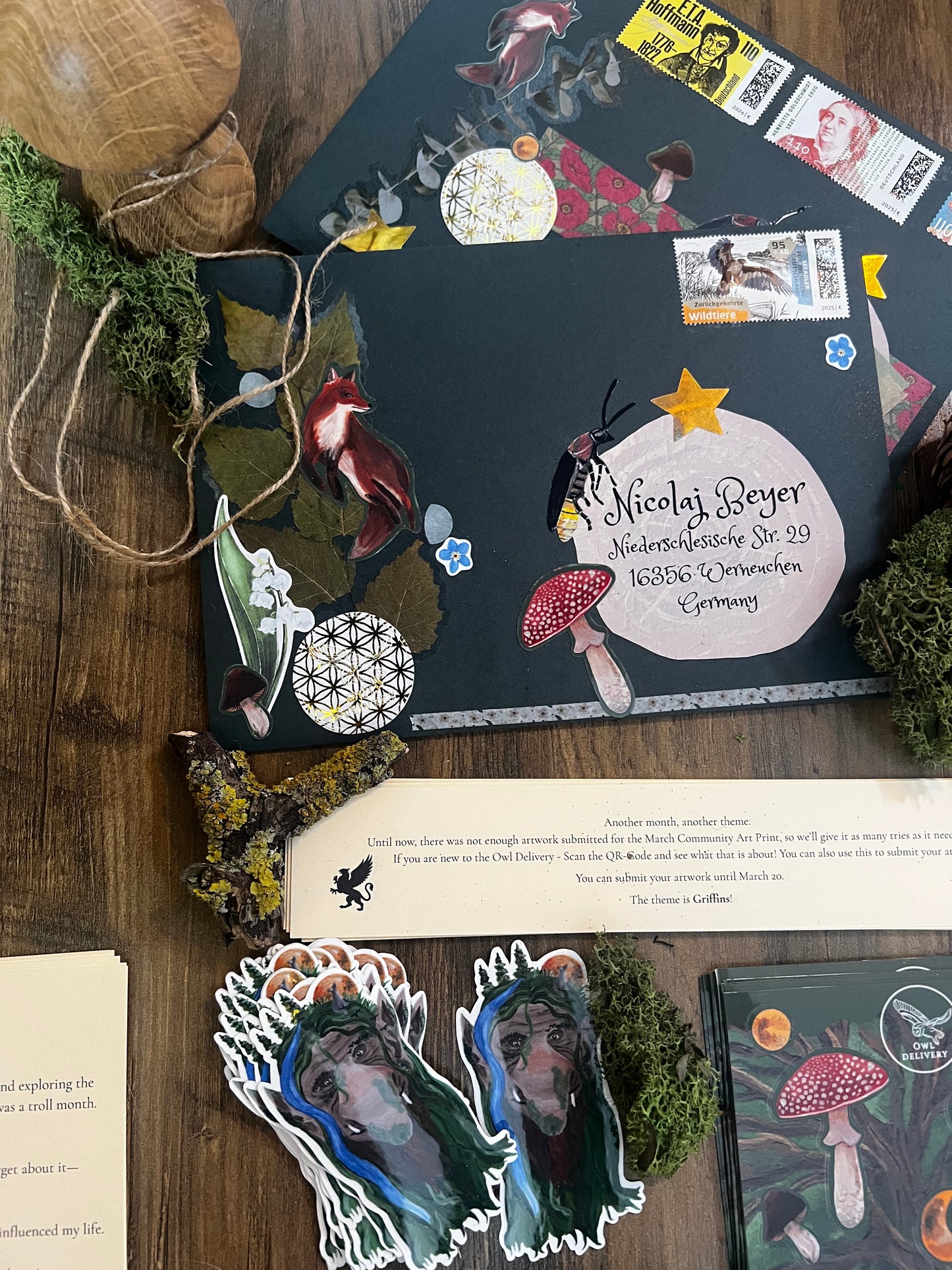 Owl Delivery - your monthly magical art letter