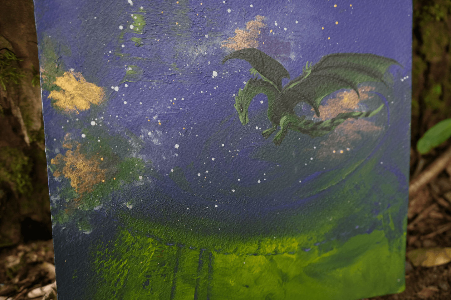 Dragon - Original Painting - Artmeanspeace