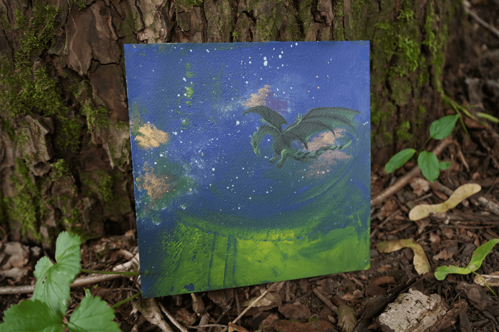 Dragon - Original Painting - Artmeanspeace