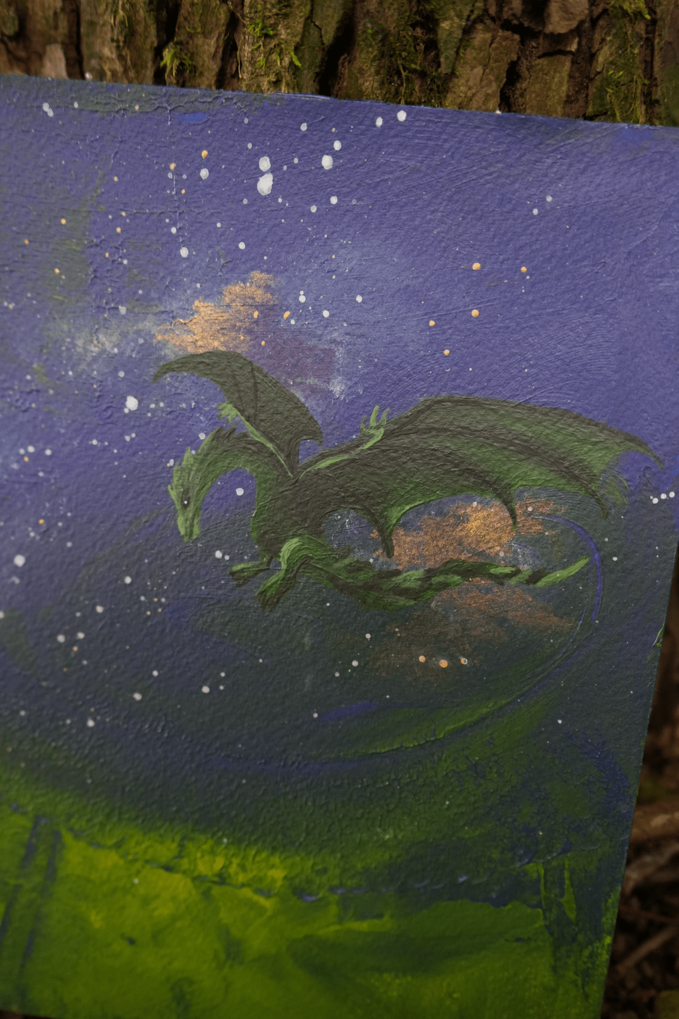 Dragon - Original Painting - Artmeanspeace