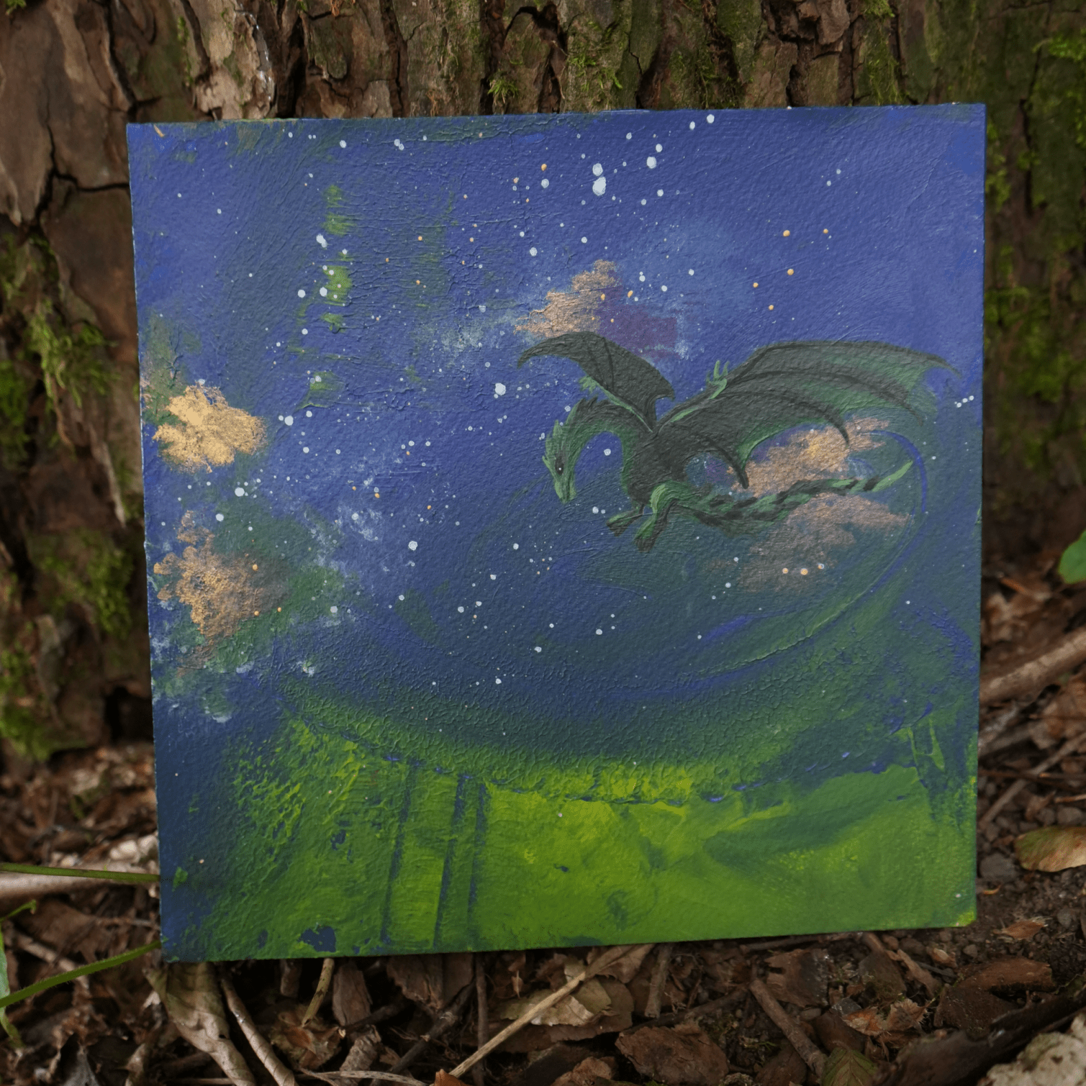 Dragon - Original Painting - Artmeanspeace