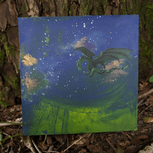 Dragon - Original Painting - Artmeanspeace